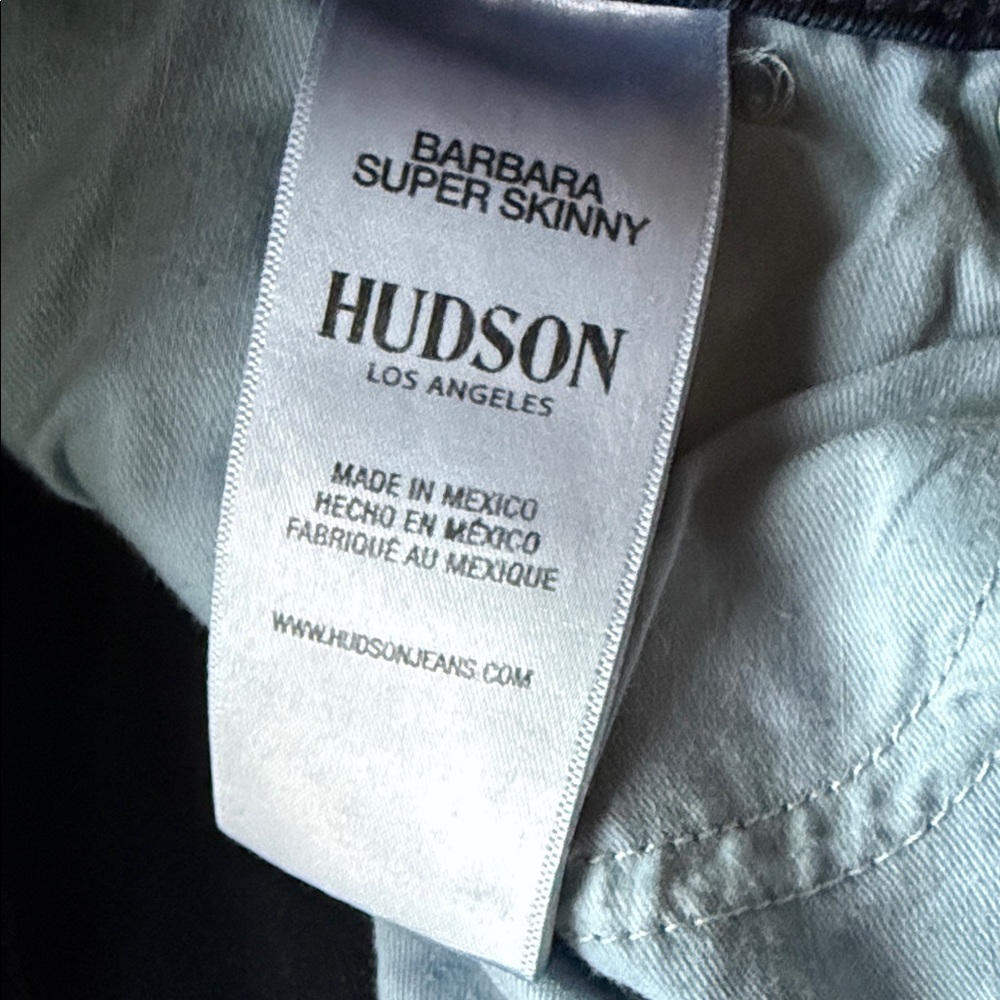 Hudson Jeans Dark Navy Super Skinny Jeans
